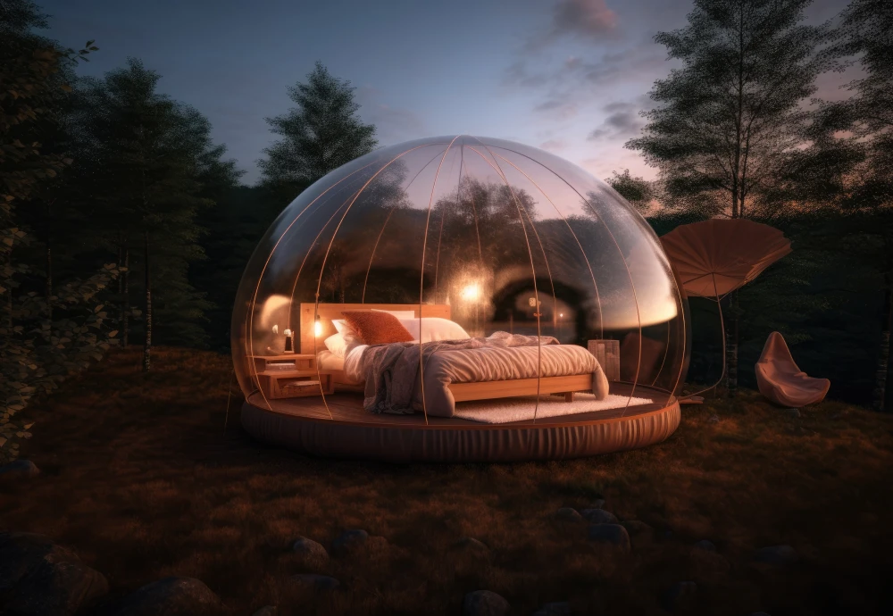 bubble tent date night